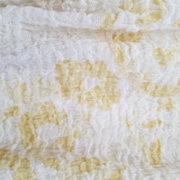 Free People Crinkle Cold Shoulder Blouse M - Picture 3 of 5